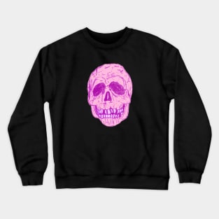 Silver Shamrock Skull (Neon Pink) Crewneck Sweatshirt